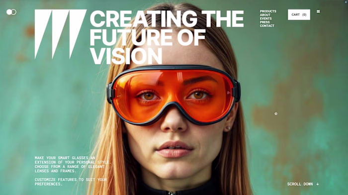 Landing Page for Sports Sunglass