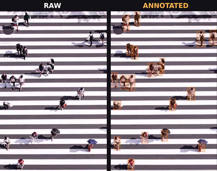 Bounding box annotation on a