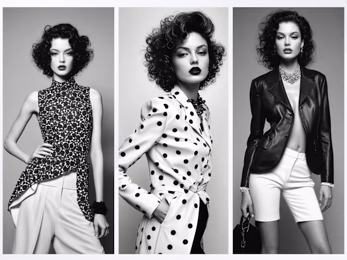 High Fidelity AI Fashion Synthesis: Monochrome Archival Series