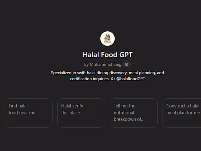 AI Driven Halal Restaurant Suggestion Chatbot
