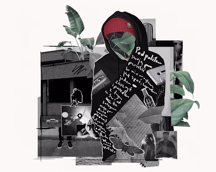 Minimalism Meets Collage Craft in this Music Album Design