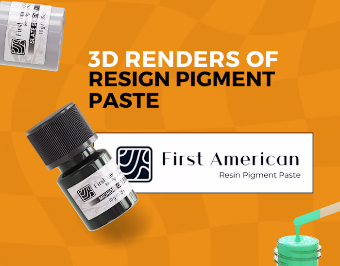 Resin Pigment Paste: 3D Product Renders