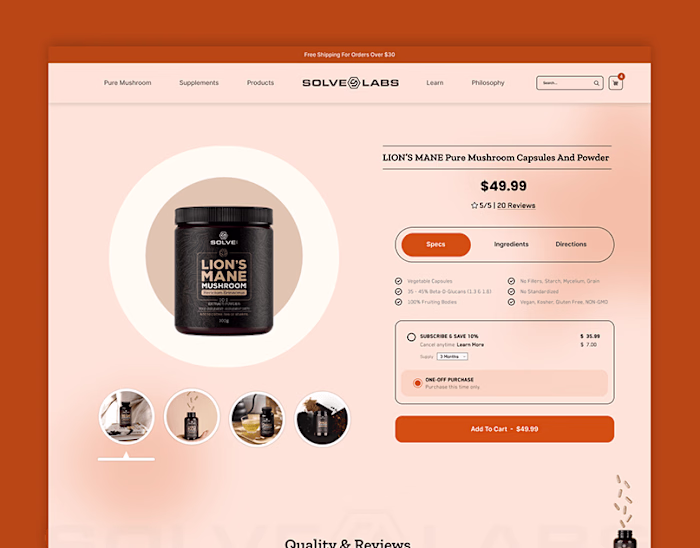 Product Page Design