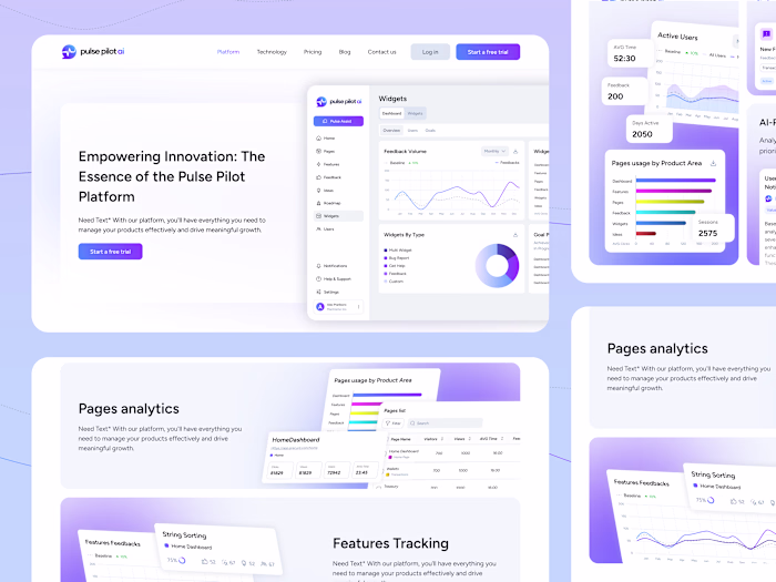 Website for AI-Driven platform, that helps with your SaaS