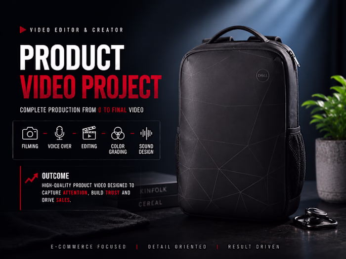 Modern backpack with cinematic design