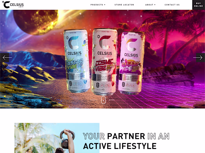 Celsius.com | Custom WordPress Theme Development