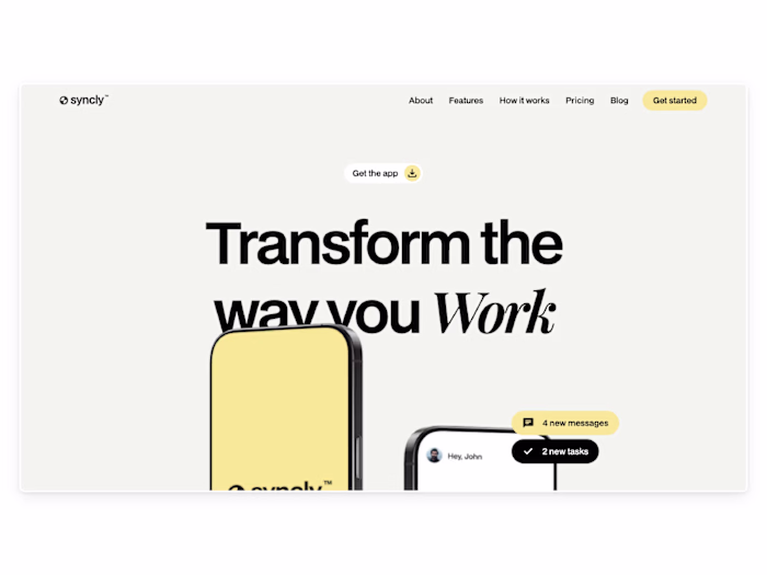Syncly - SaaS & Technology Website