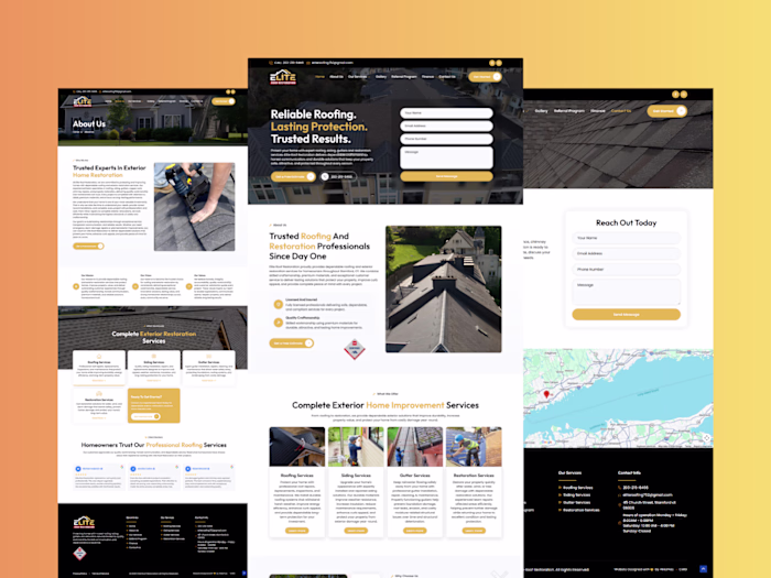Roofing & Restoration Website Design for Elite Roof Restoration