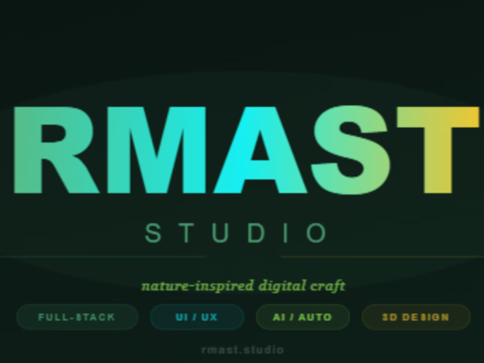 RMAST Studio — Building a Full Stack AI-Integrated Portfolio
