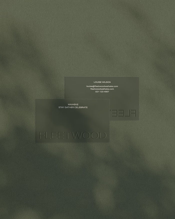 Fleetwood Waiheke | Brand Identity