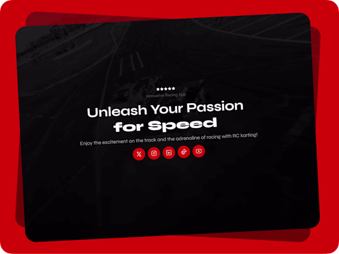 Innovative Racing App Landing Page ✦ Framer Design & Development