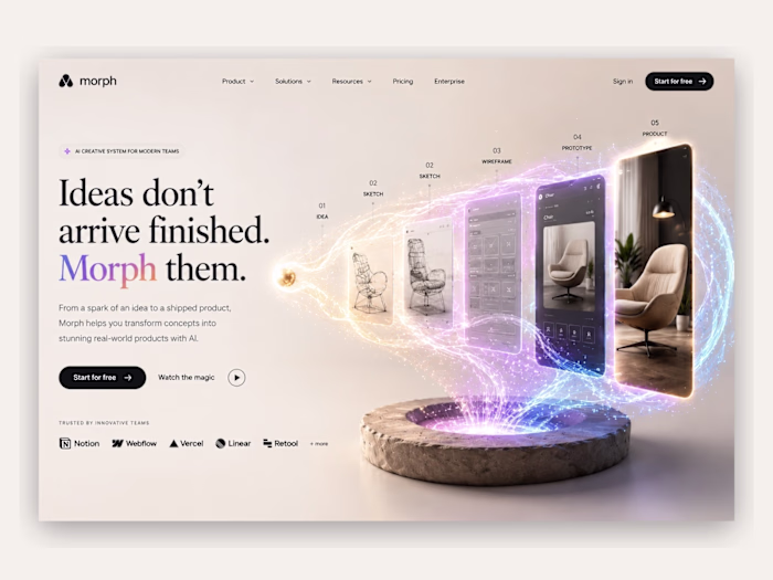Morph Landing Page