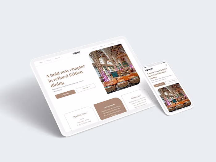 Designed a clean, modern, and