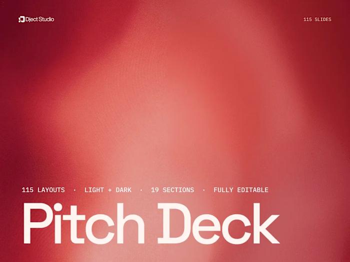 Ember: Startup Pitch Deck Template for Figma