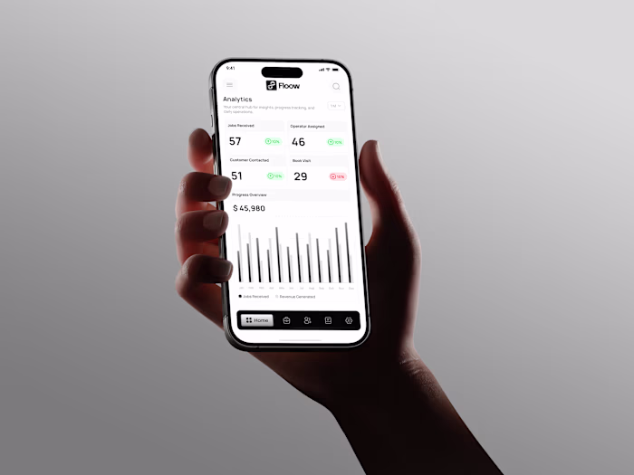 Job Management Mobile Application Design