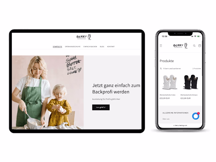 Building a shopify store for a baking brand