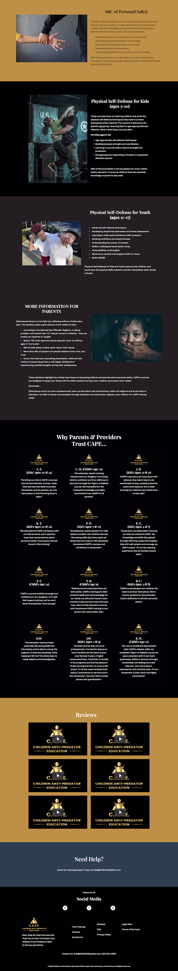 Website design on kajabi