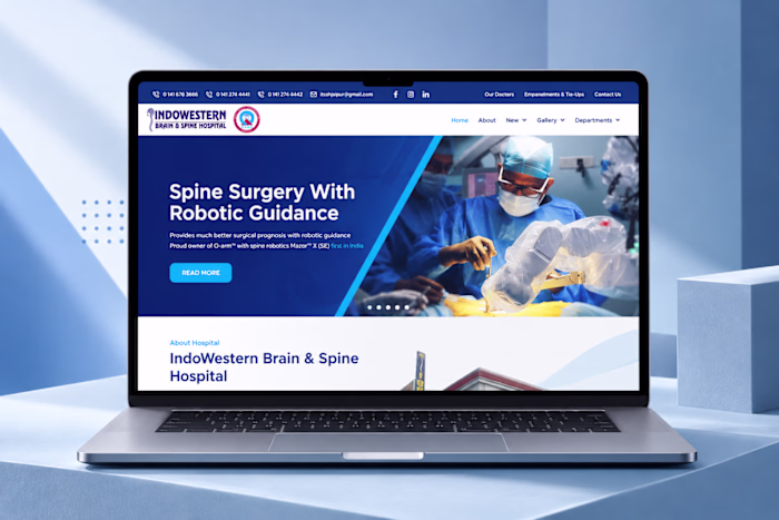 Brain & Spine Hospital Website Design | WordPress Elementor