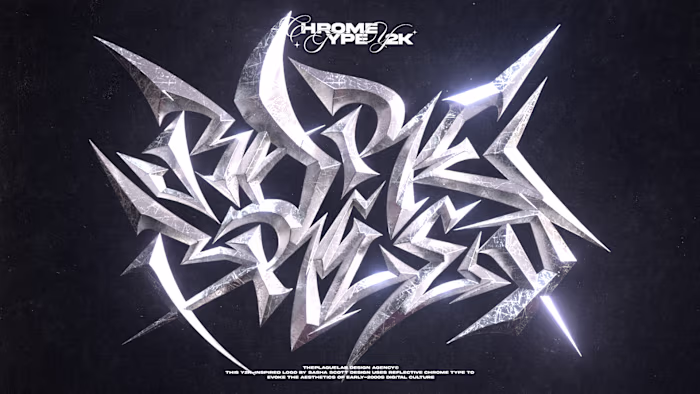 Custom chrome type design