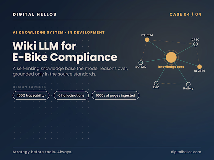 Building a Wiki LLM for Global E-Bike Compliance Standards