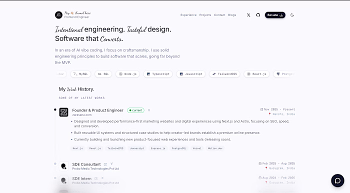 Subtle Design interaction portfolio
