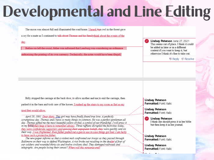 Historical Fiction Novel Editing