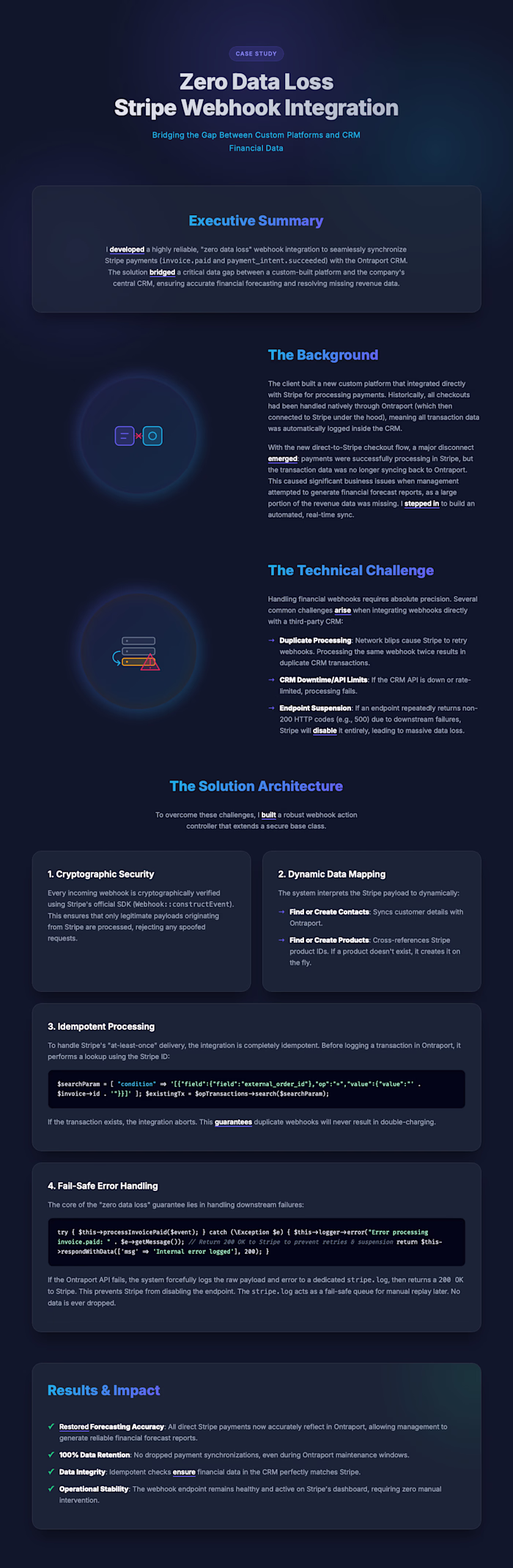 Rescuing Revenue Data: Zero-Loss Stripe-Ontraport Integration