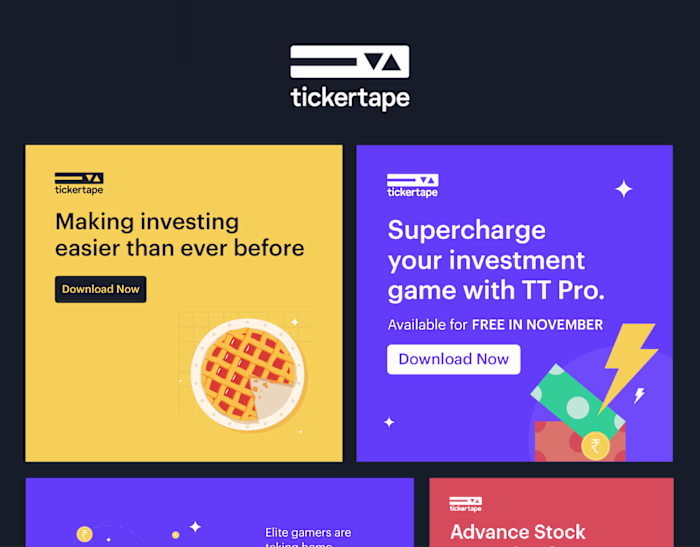 Facebook Ads & Infographics | TickerTape