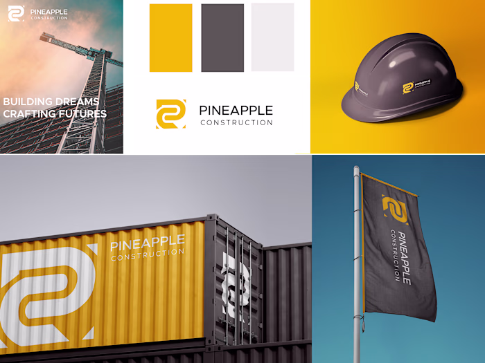 Pineapple Construction Logo + Branding