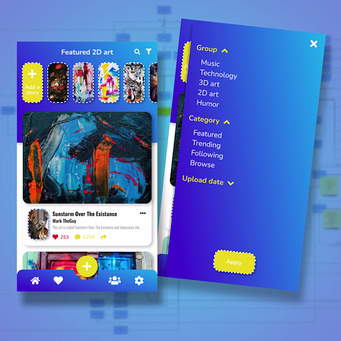 Mobile app for creativity