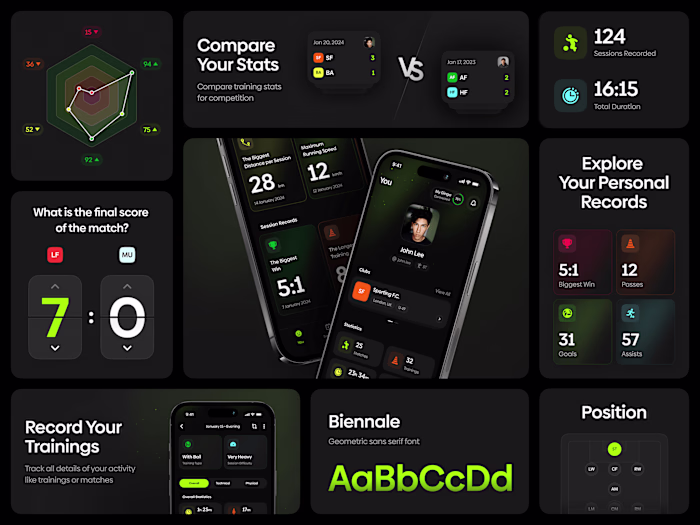 Ginga. Football Tracker App 