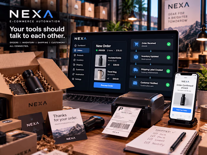 NEXA: E-Commerce Automation & API Concept