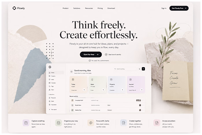 SaaS Hero Section — Landing Page Design