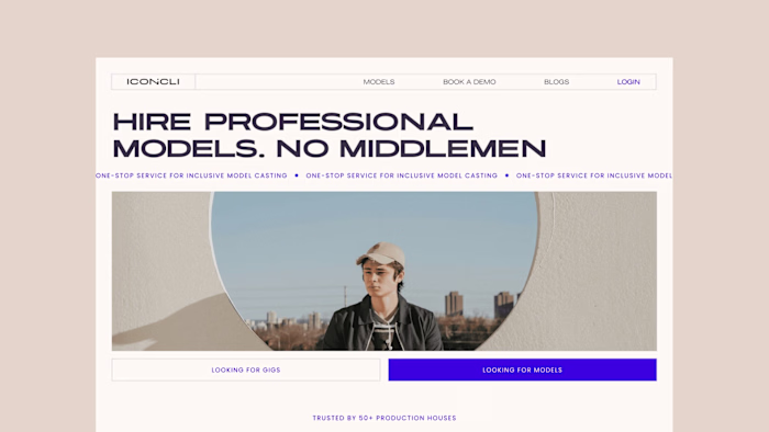 Iconicli: Fashion Marketplace Landing Page Revamp
