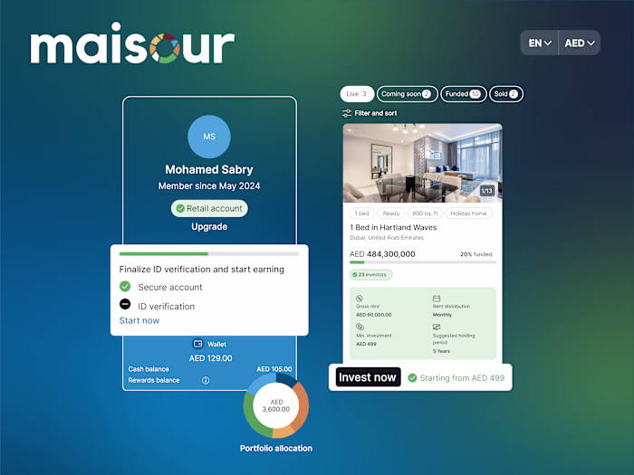 Designing Maisour's fintech investment platform from scratch