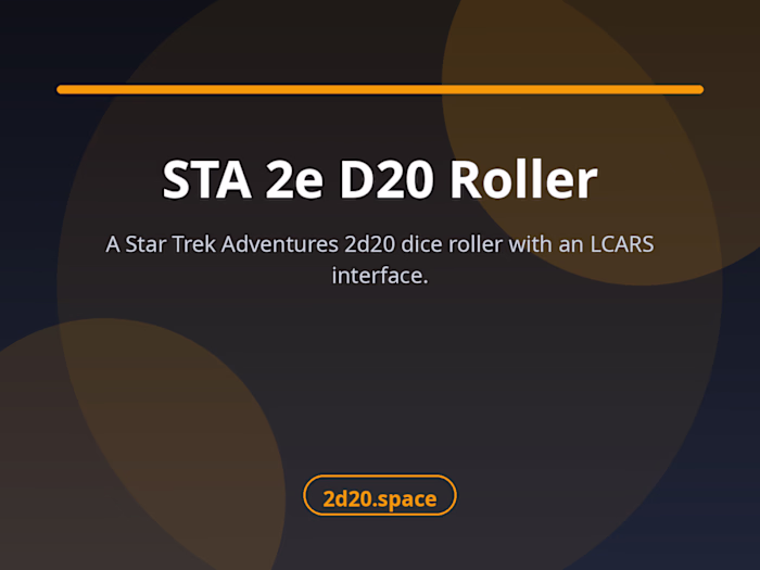 STA 2e D20 Roller — LCARS
