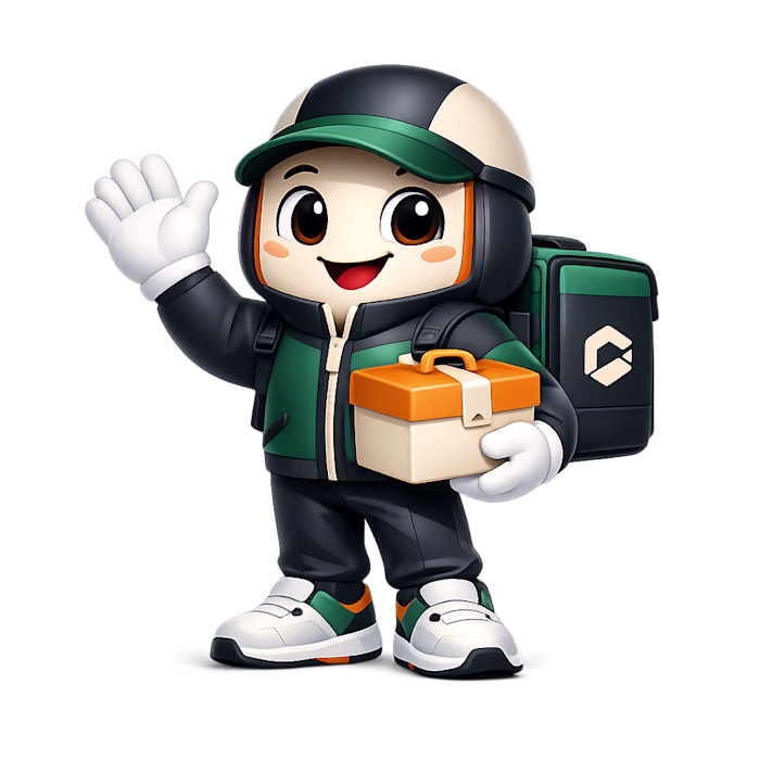 Premium Food Delivery Mascot
A premium,