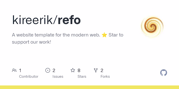 A website template for the modern web. ⭐️ Star to support our w…
