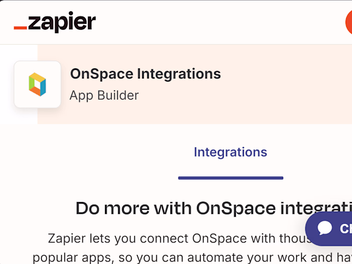 OnSpace-Zapier Integration