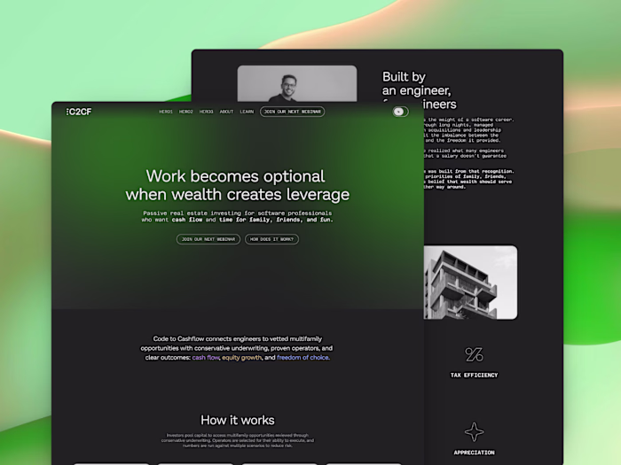 Code to Cash Flow Website