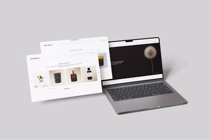 PERFUMER H | E-COMMERCE RE-DESIGN | FIGMA PROTOTYPING