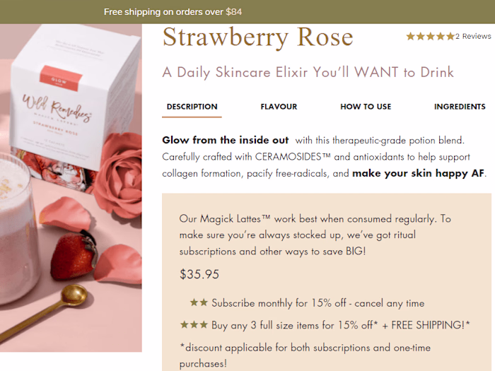 Sales Page for Wild Remedies