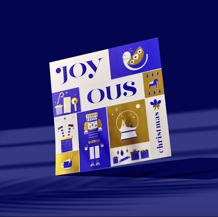 Joyous Christmas Greeting Card 🎄