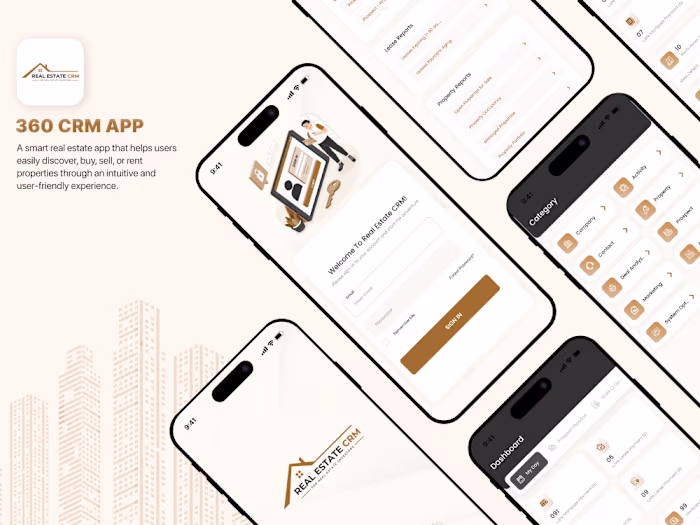 Viqsa 360 Real Estate CRM UI/UX Design