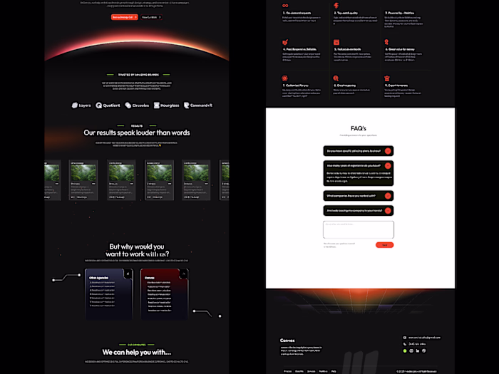 Convex High-Conversion Landing Page Design