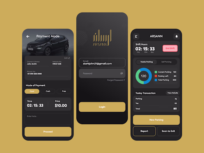 Arsann – Streamlined Parking Management for Valet & Self-Parking