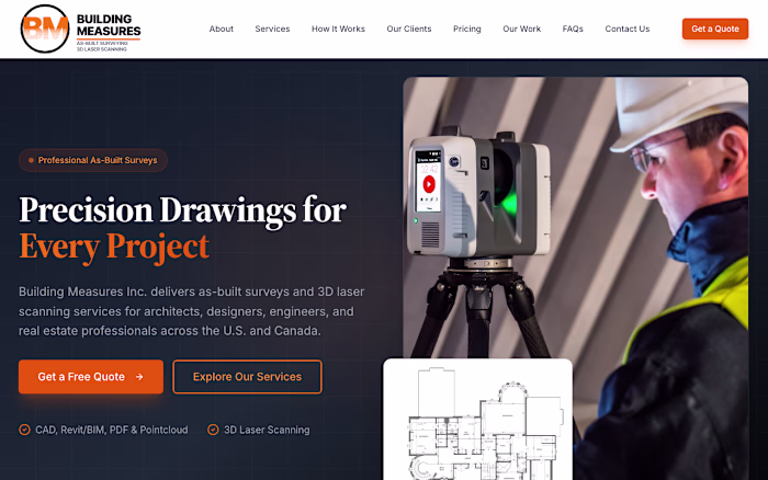 Building Measures: Website Redesign & Branding