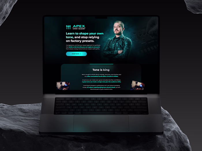 Landing Page - APEX Synth Academy