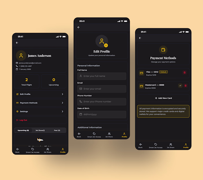 A streamlined profile management interface