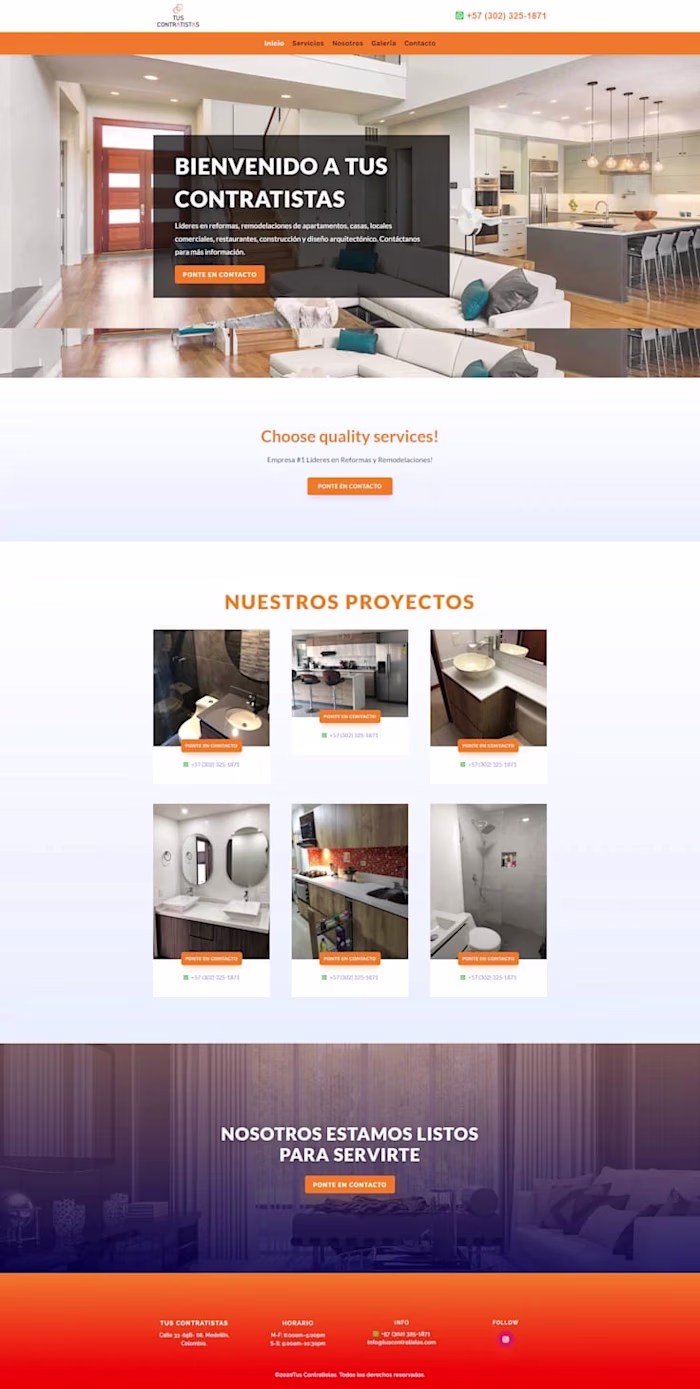 Construction Company Website